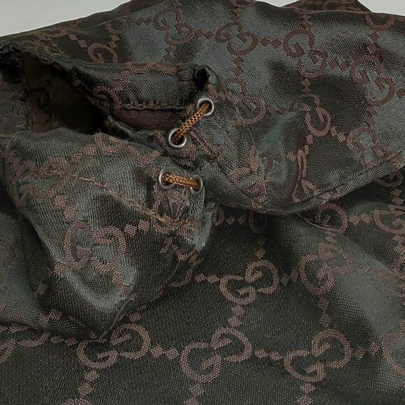 'GUCCI' DRAWSTRING 'GG' MONOGRAM DUST BAG - Picture 4 of 10